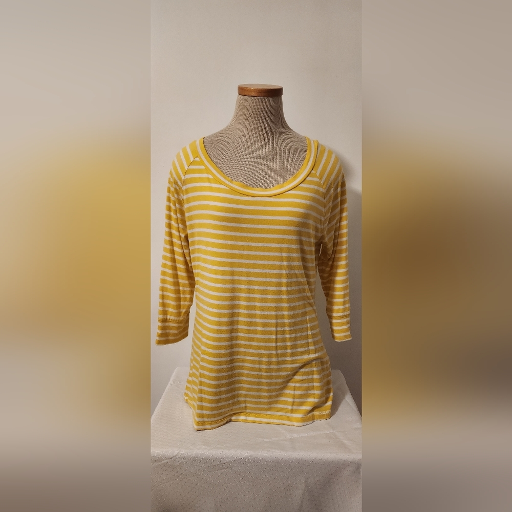 Yellow striped Bandana Republic tee